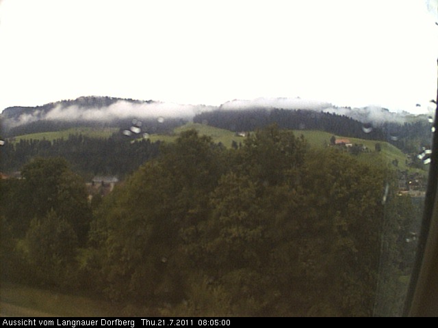 Webcam-Bild: Aussicht vom Dorfberg in Langnau 20110721-080500