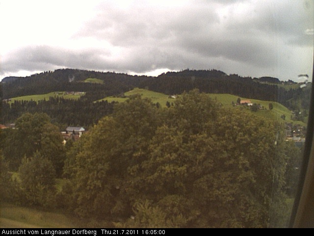 Webcam-Bild: Aussicht vom Dorfberg in Langnau 20110721-160500