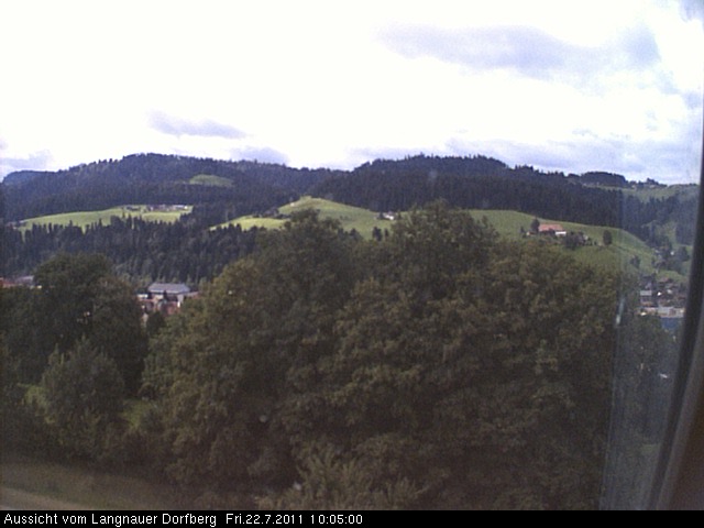 Webcam-Bild: Aussicht vom Dorfberg in Langnau 20110722-100500