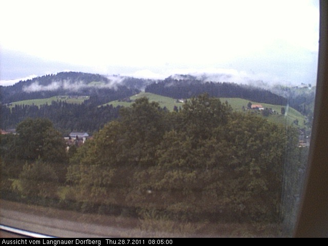 Webcam-Bild: Aussicht vom Dorfberg in Langnau 20110728-080500