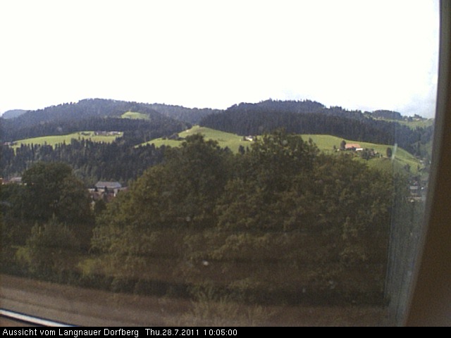 Webcam-Bild: Aussicht vom Dorfberg in Langnau 20110728-100500