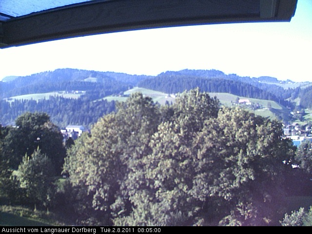Webcam-Bild: Aussicht vom Dorfberg in Langnau 20110802-080500