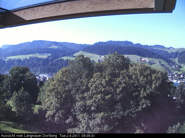 Webcam-Bild: Aussicht vom Dorfberg in Langnau 20110802-090501