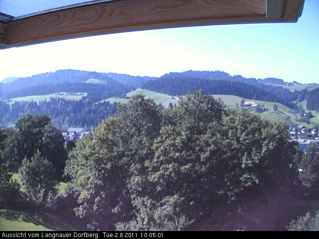 Webcam-Bild: Aussicht vom Dorfberg in Langnau 20110802-100501