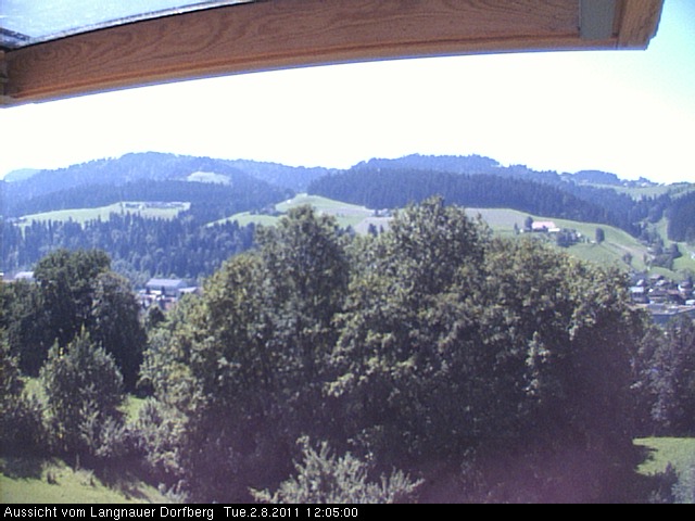 Webcam-Bild: Aussicht vom Dorfberg in Langnau 20110802-120500