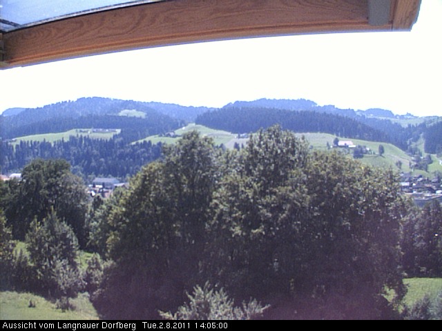 Webcam-Bild: Aussicht vom Dorfberg in Langnau 20110802-140500