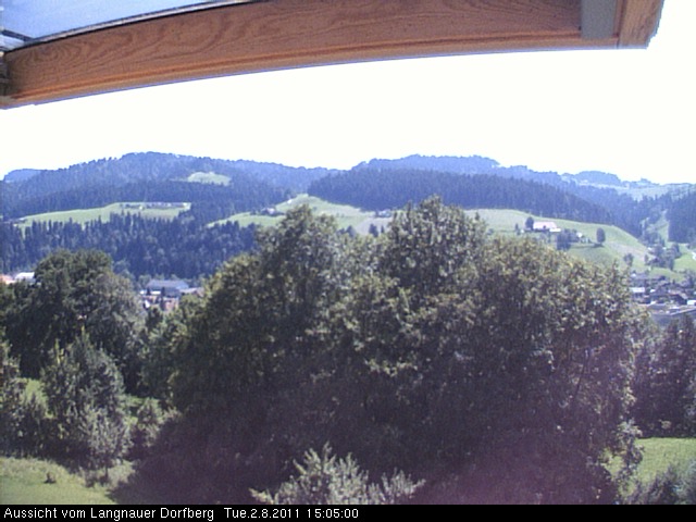 Webcam-Bild: Aussicht vom Dorfberg in Langnau 20110802-150500