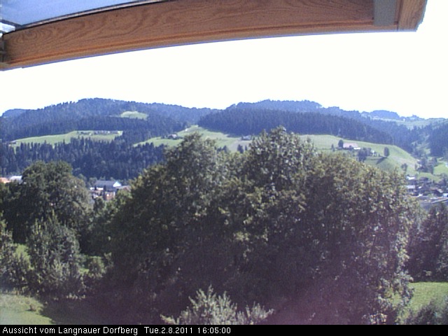 Webcam-Bild: Aussicht vom Dorfberg in Langnau 20110802-160500