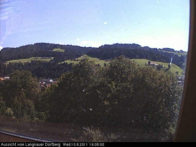 Webcam-Bild: Aussicht vom Dorfberg in Langnau 20110810-160500