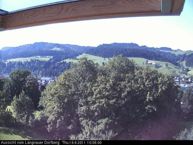 Webcam-Bild: Aussicht vom Dorfberg in Langnau 20110818-100500