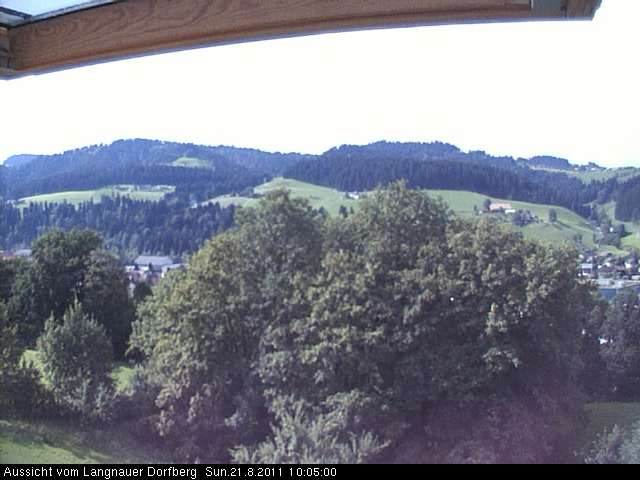 Webcam-Bild: Aussicht vom Dorfberg in Langnau 20110821-100500