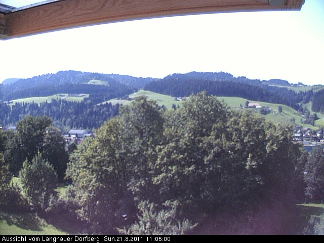 Webcam-Bild: Aussicht vom Dorfberg in Langnau 20110821-110500