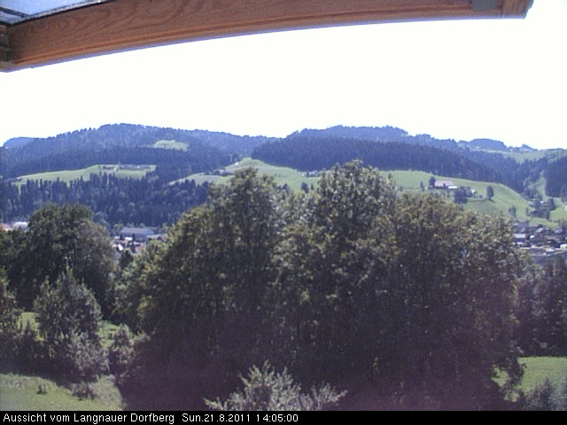 Webcam-Bild: Aussicht vom Dorfberg in Langnau 20110821-140500