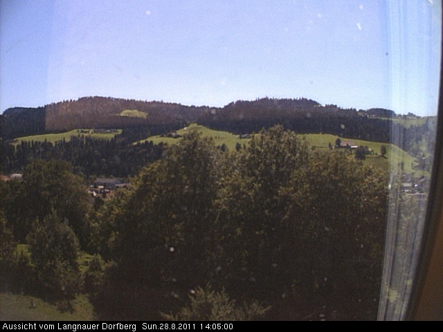 Webcam-Bild: Aussicht vom Dorfberg in Langnau 20110828-140500