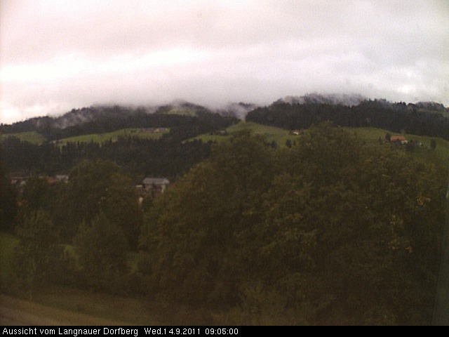 Webcam-Bild: Aussicht vom Dorfberg in Langnau 20110914-090500