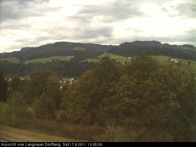 Webcam-Bild: Aussicht vom Dorfberg in Langnau 20110917-100500