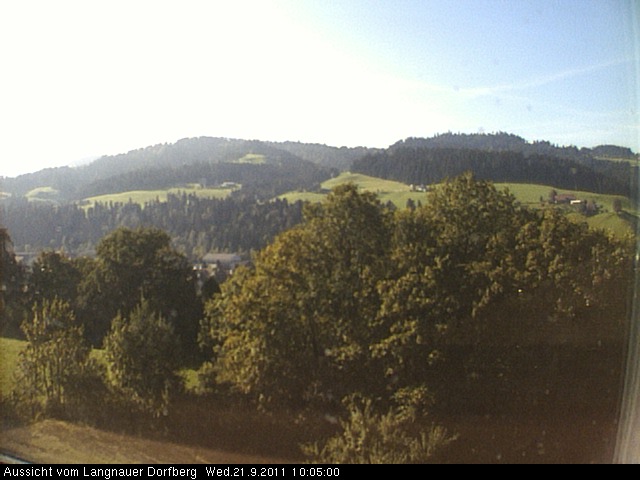Webcam-Bild: Aussicht vom Dorfberg in Langnau 20110921-100500