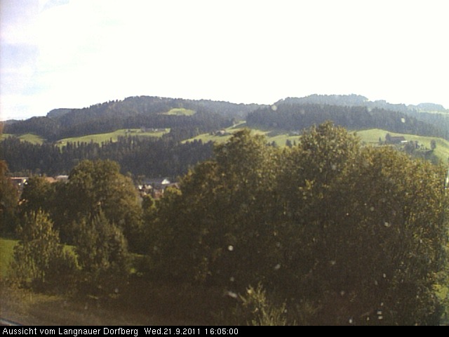 Webcam-Bild: Aussicht vom Dorfberg in Langnau 20110921-160500