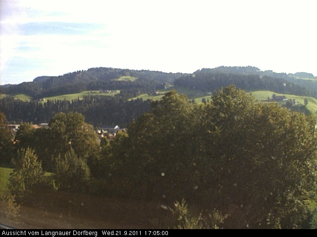 Webcam-Bild: Aussicht vom Dorfberg in Langnau 20110921-170500