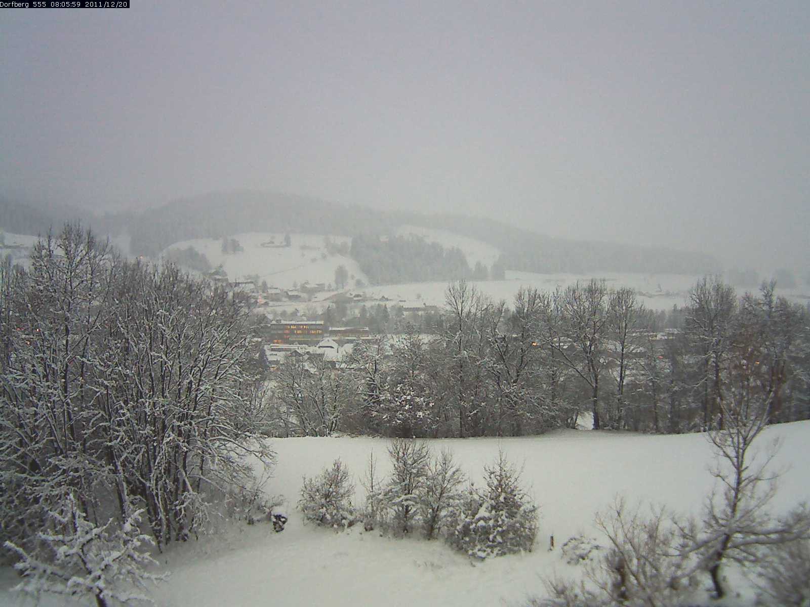 Webcam-Bild: Aussicht vom Dorfberg in Langnau 20111220-080600