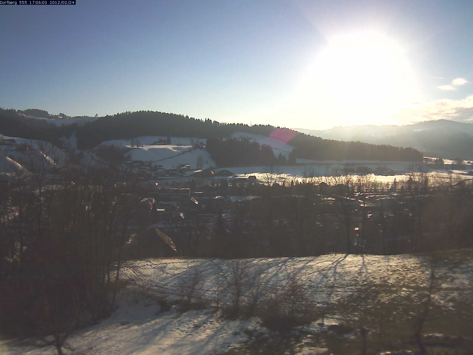 Webcam-Bild: Aussicht vom Dorfberg in Langnau 20120224-170600