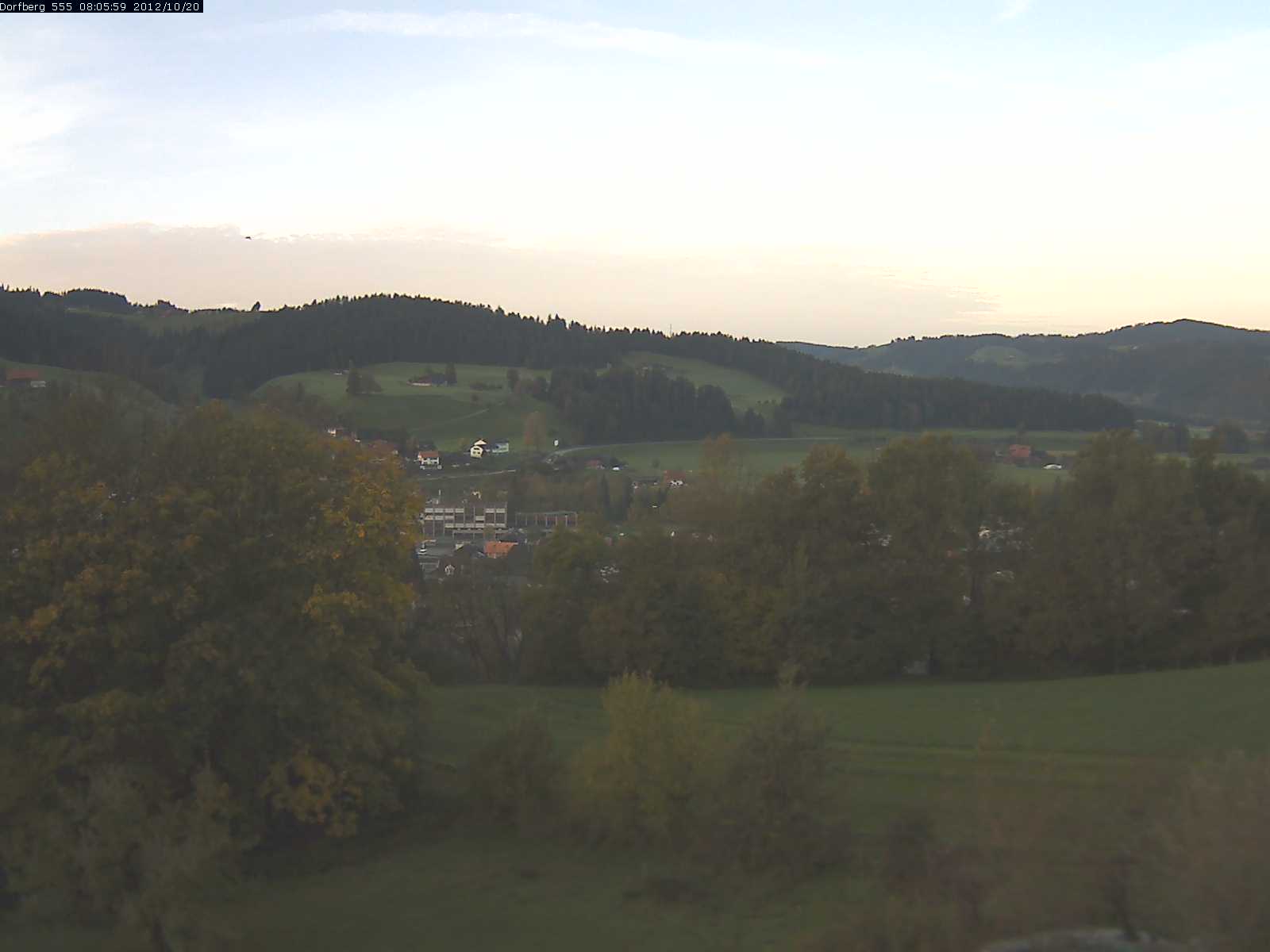 Webcam-Bild: Aussicht vom Dorfberg in Langnau 20121020-080600