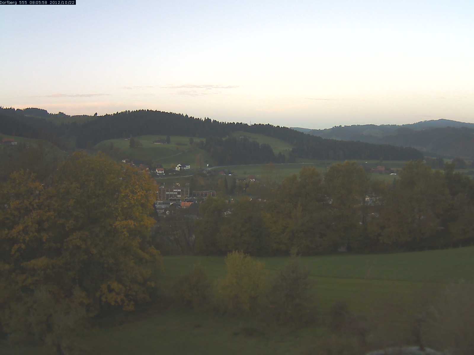 Webcam-Bild: Aussicht vom Dorfberg in Langnau 20121022-080600
