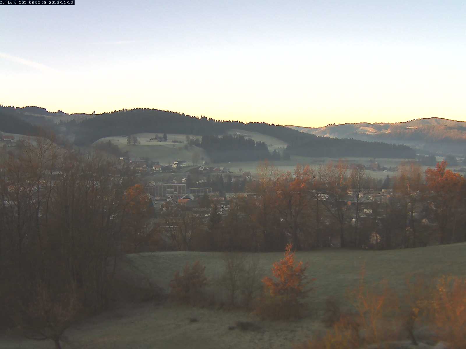 Webcam-Bild: Aussicht vom Dorfberg in Langnau 20121119-080600