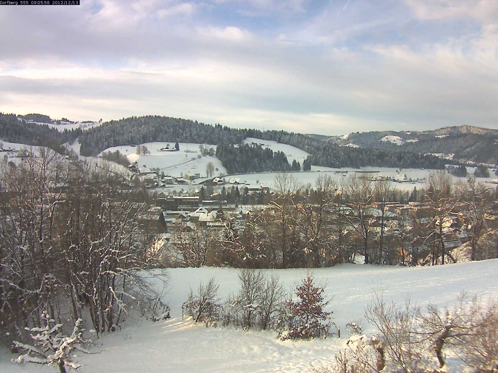 Webcam-Bild: Aussicht vom Dorfberg in Langnau 20121213-090600