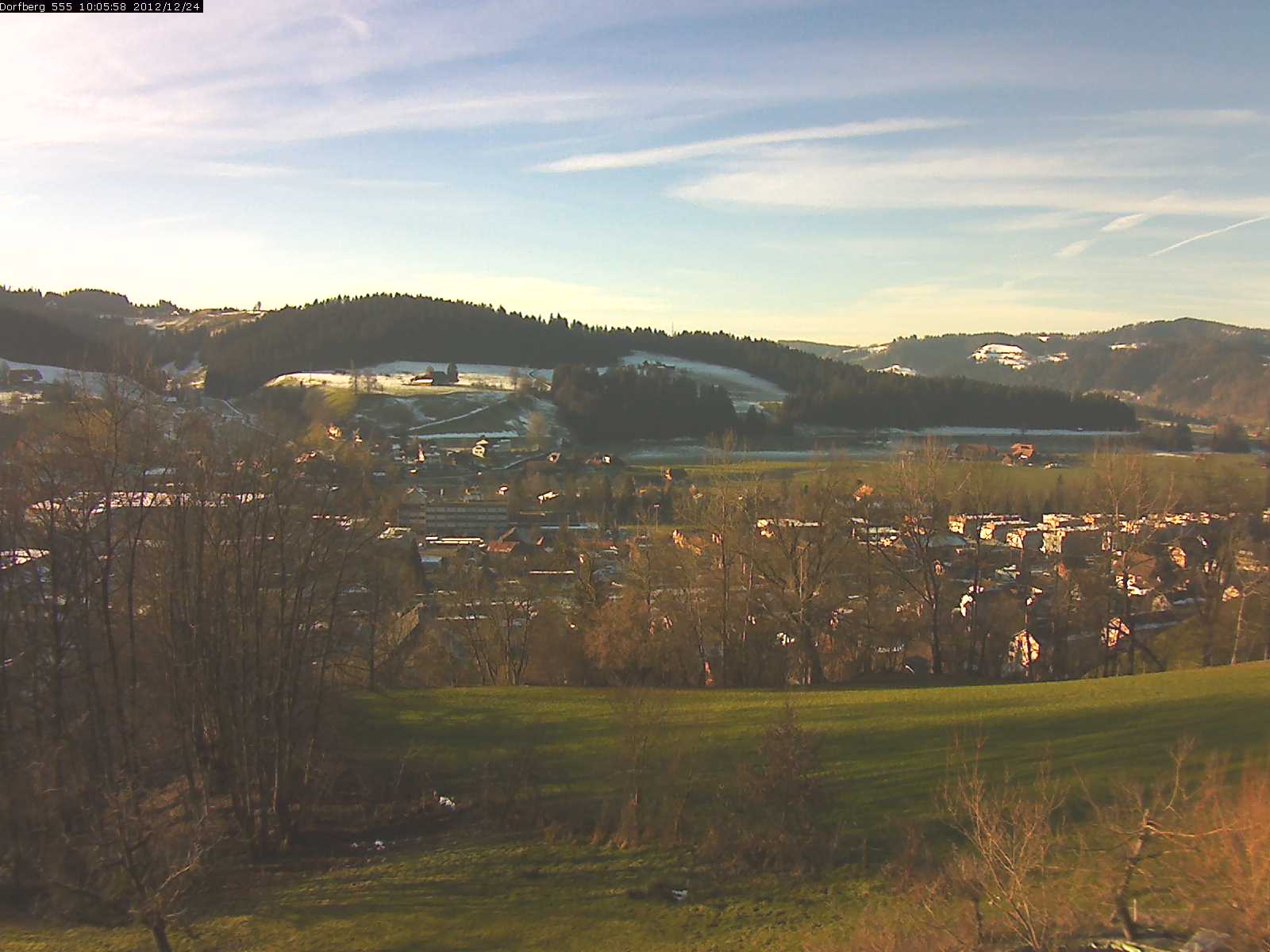 Webcam-Bild: Aussicht vom Dorfberg in Langnau 20121224-100600