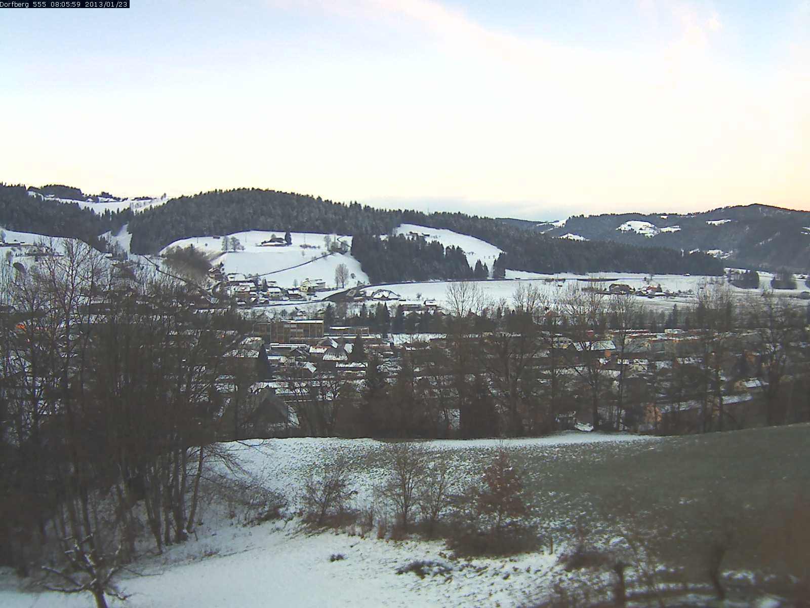 Webcam-Bild: Aussicht vom Dorfberg in Langnau 20130123-080600