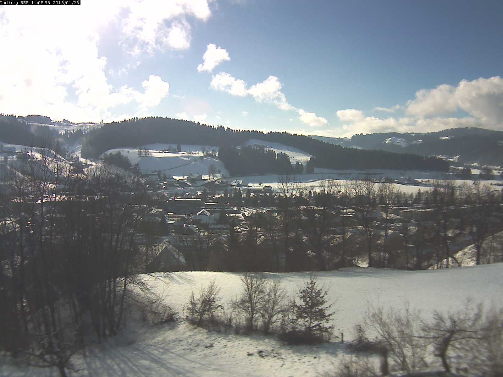 Webcam-Bild: Aussicht vom Dorfberg in Langnau 20130128-140600
