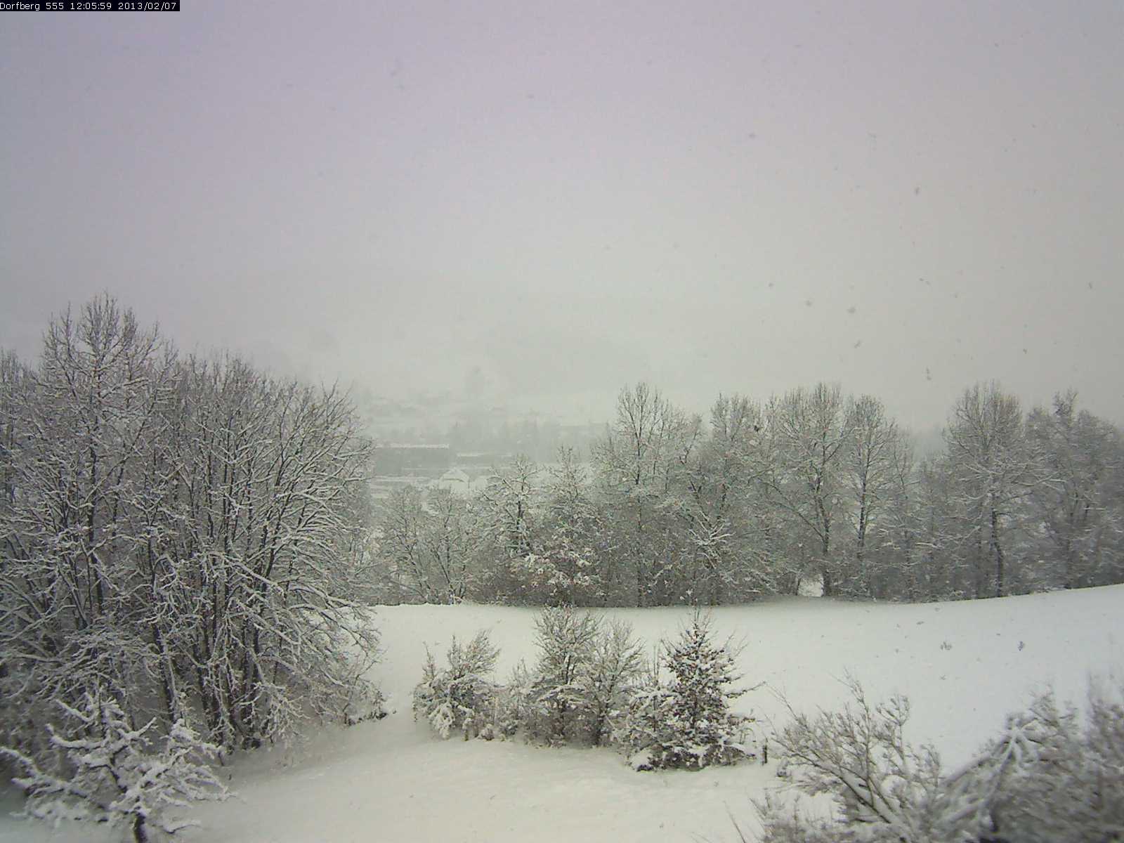 Webcam-Bild: Aussicht vom Dorfberg in Langnau 20130207-120600