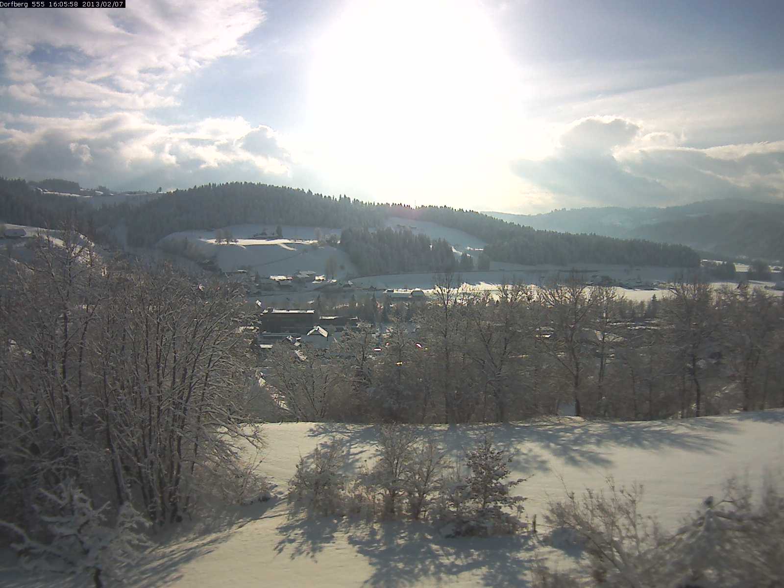 Webcam-Bild: Aussicht vom Dorfberg in Langnau 20130207-160600