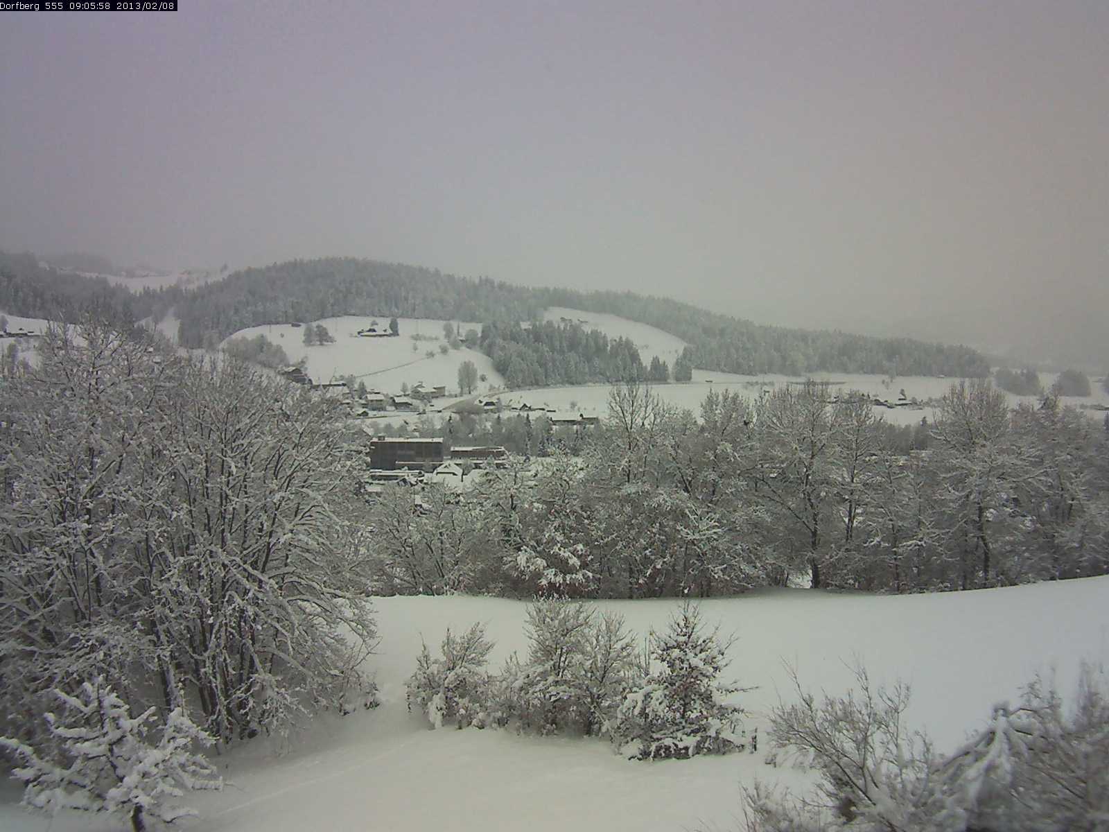 Webcam-Bild: Aussicht vom Dorfberg in Langnau 20130208-090600