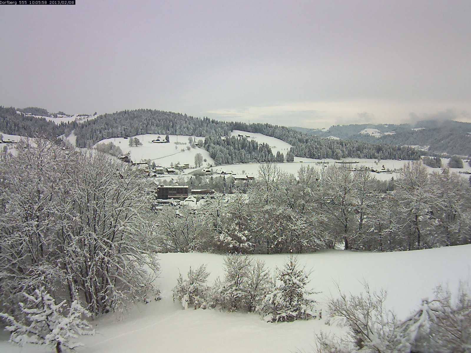 Webcam-Bild: Aussicht vom Dorfberg in Langnau 20130208-100600