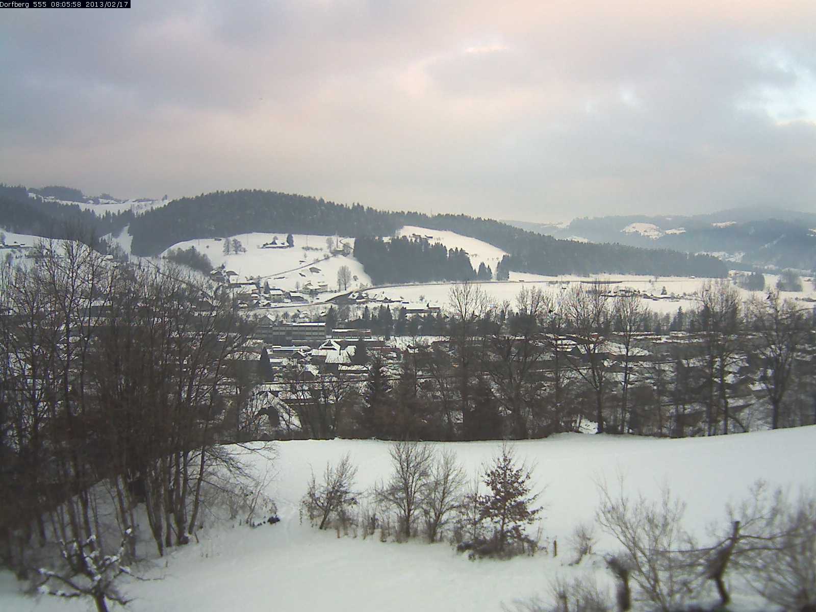 Webcam-Bild: Aussicht vom Dorfberg in Langnau 20130217-080600