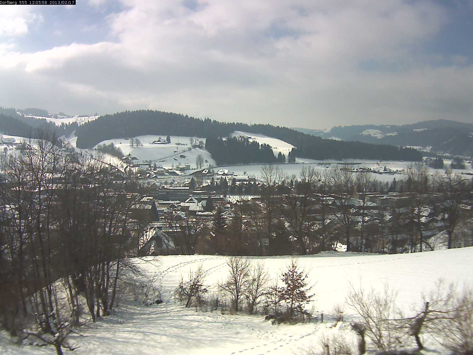 Webcam-Bild: Aussicht vom Dorfberg in Langnau 20130217-120600