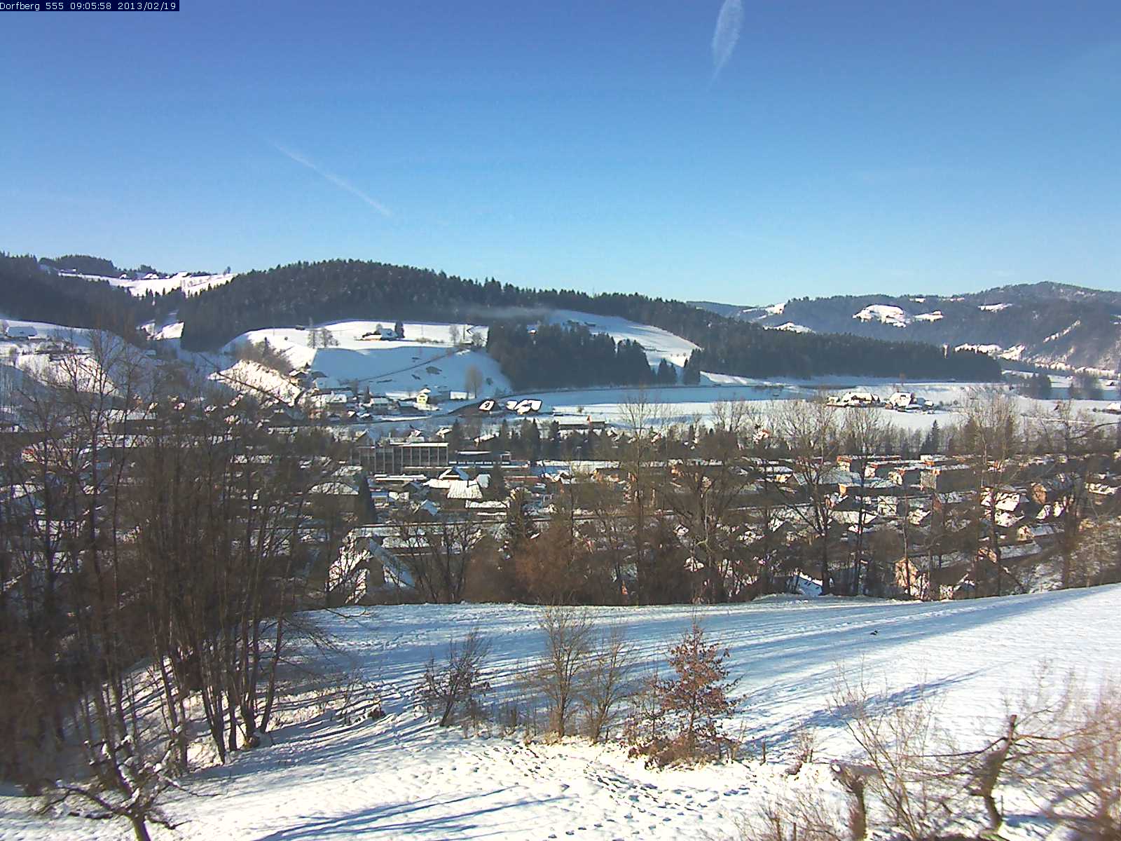 Webcam-Bild: Aussicht vom Dorfberg in Langnau 20130219-090600