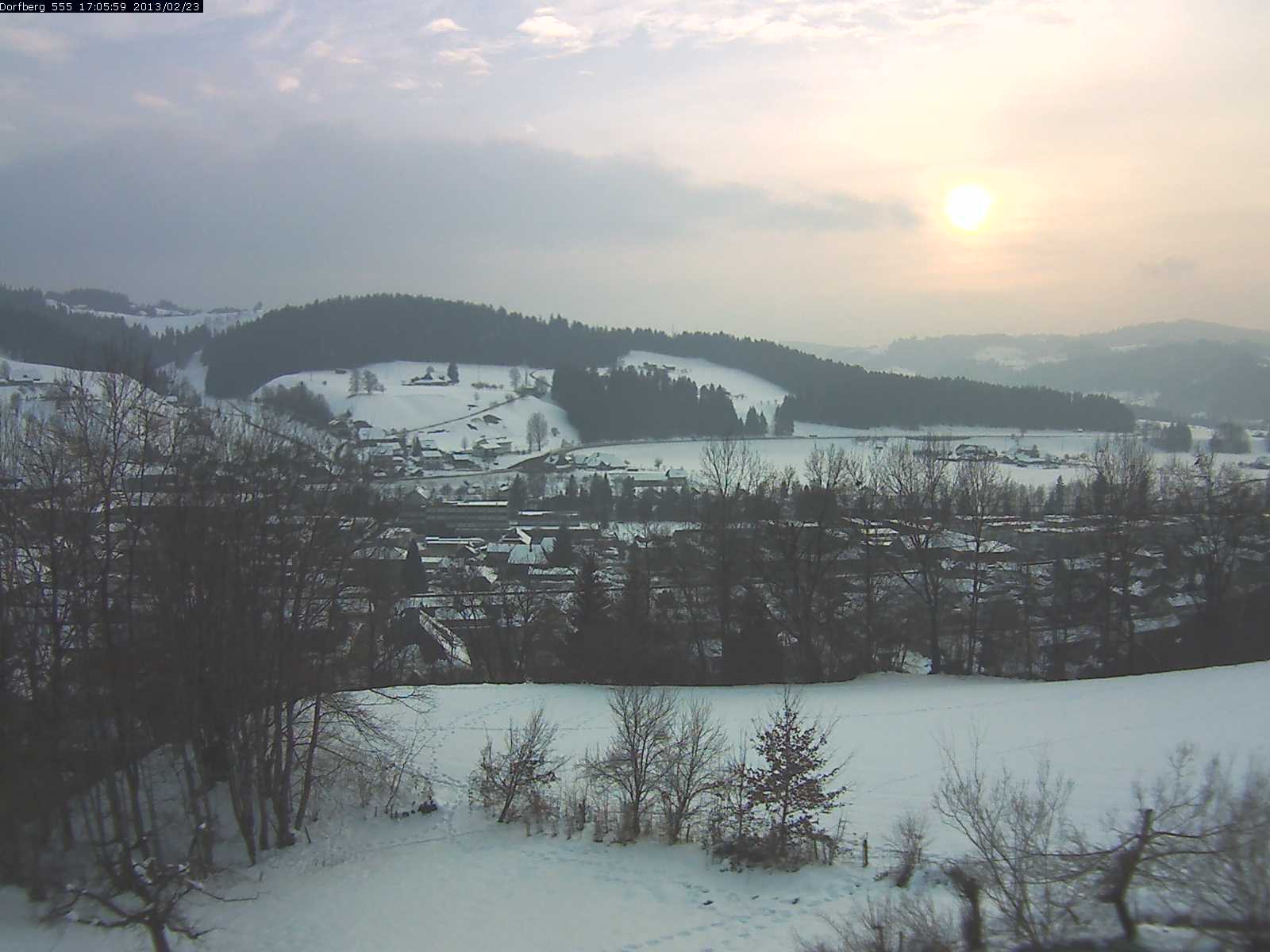 Webcam-Bild: Aussicht vom Dorfberg in Langnau 20130223-170600