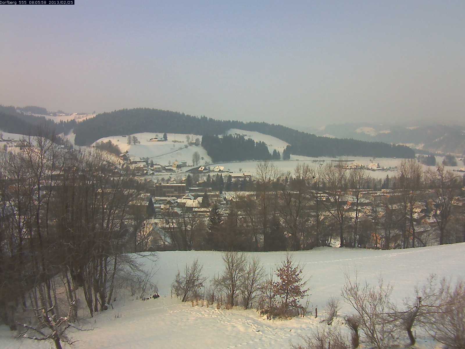 Webcam-Bild: Aussicht vom Dorfberg in Langnau 20130225-080600