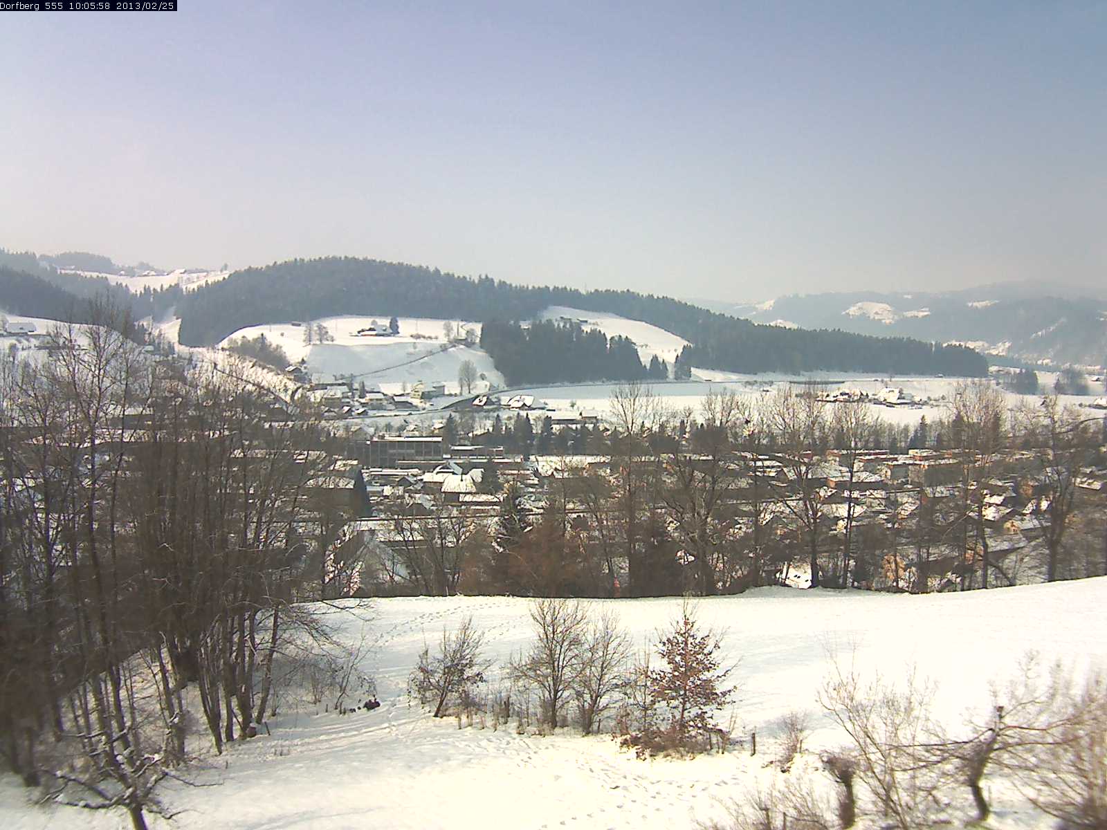 Webcam-Bild: Aussicht vom Dorfberg in Langnau 20130225-100600