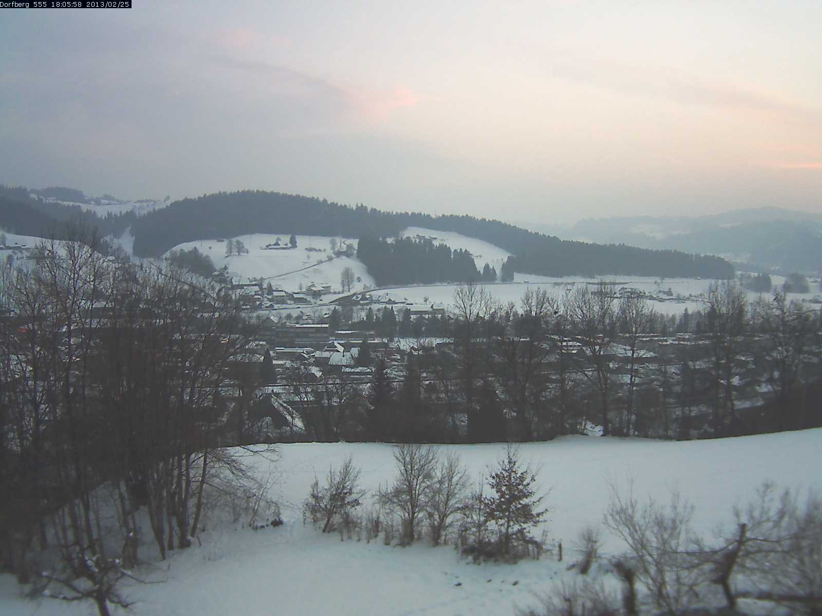 Webcam-Bild: Aussicht vom Dorfberg in Langnau 20130225-180600