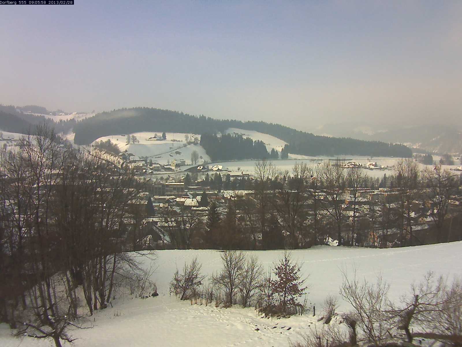 Webcam-Bild: Aussicht vom Dorfberg in Langnau 20130228-090600