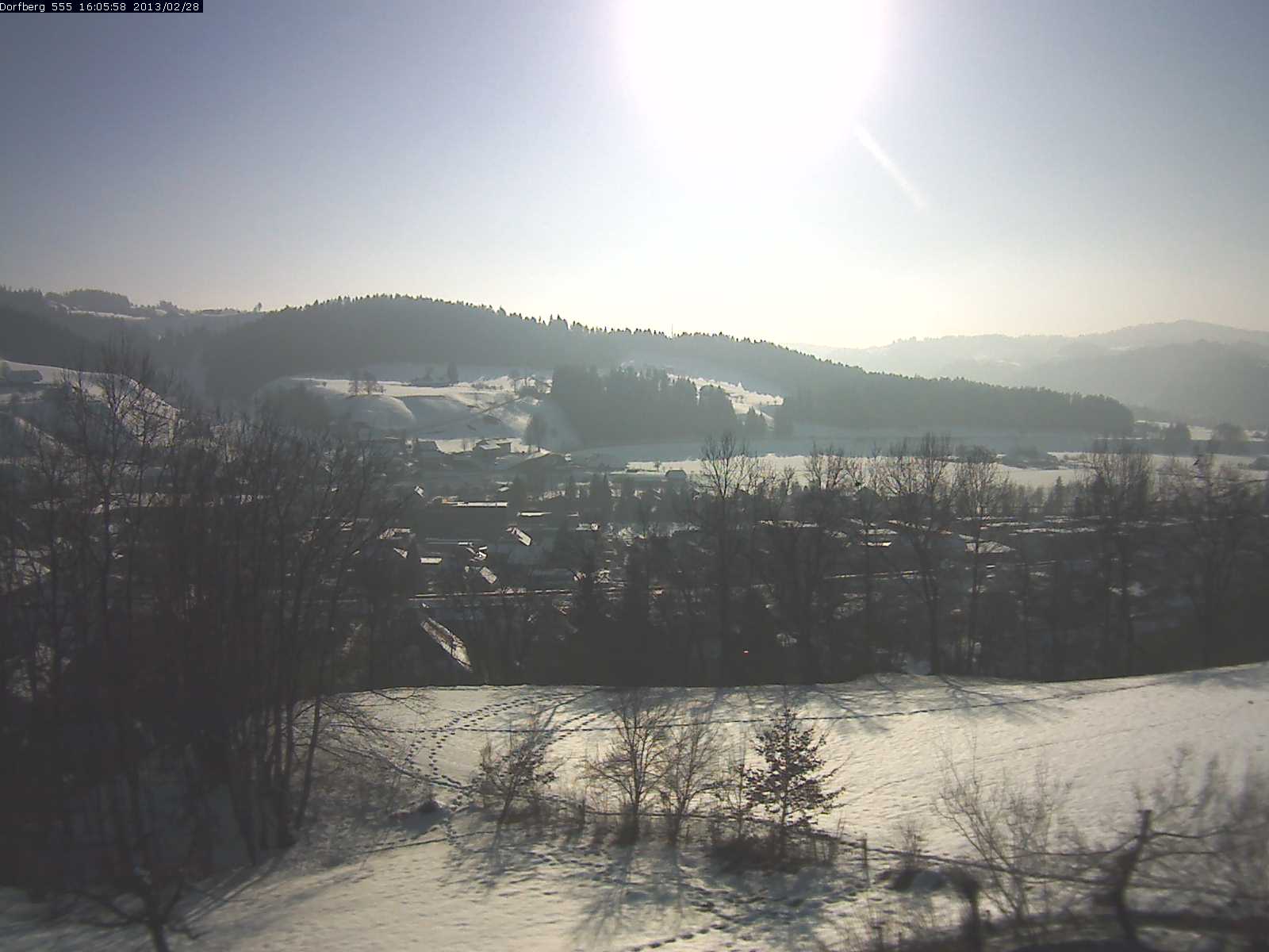 Webcam-Bild: Aussicht vom Dorfberg in Langnau 20130228-160600