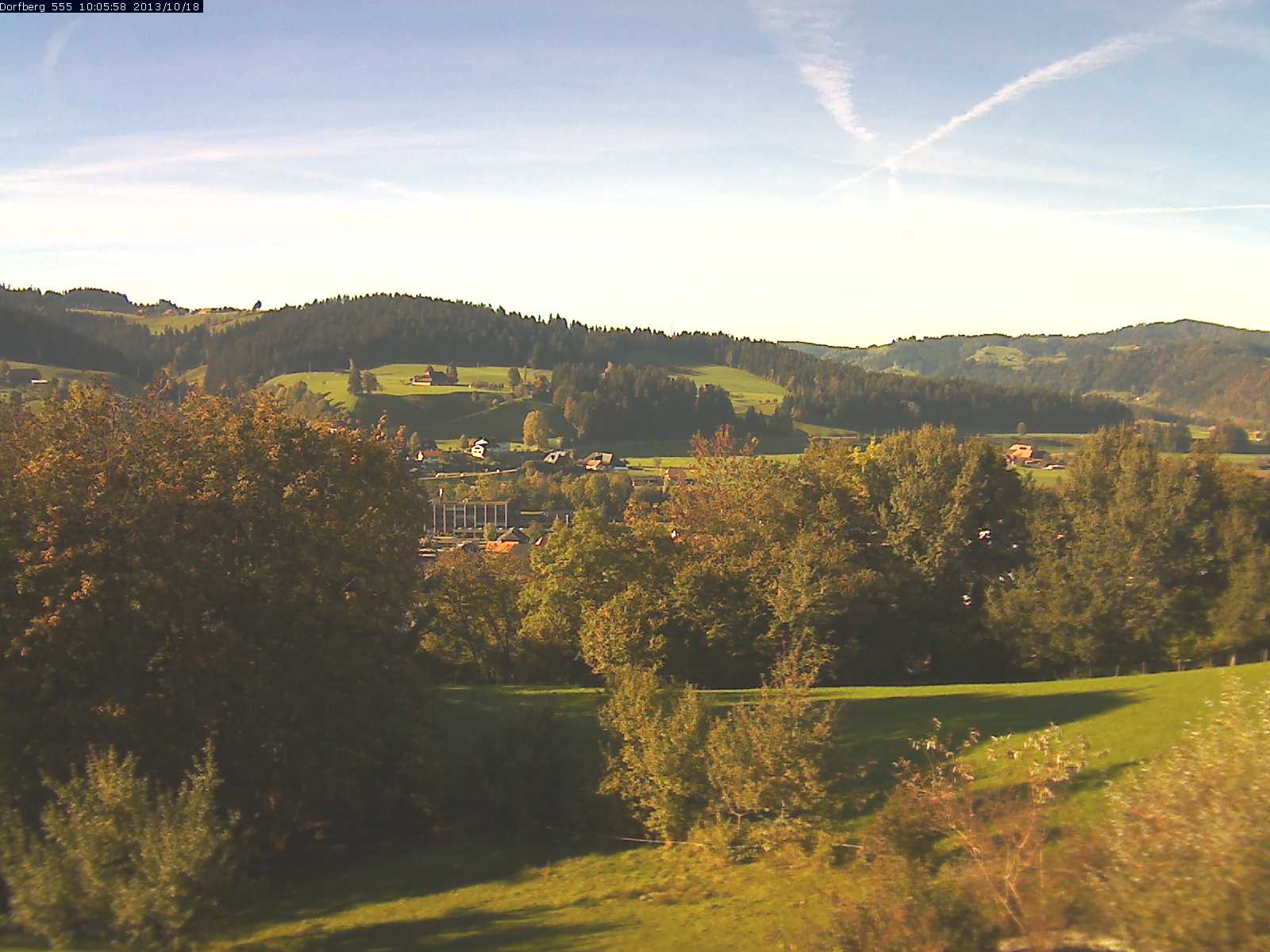 Webcam-Bild: Aussicht vom Dorfberg in Langnau 20131018-100600