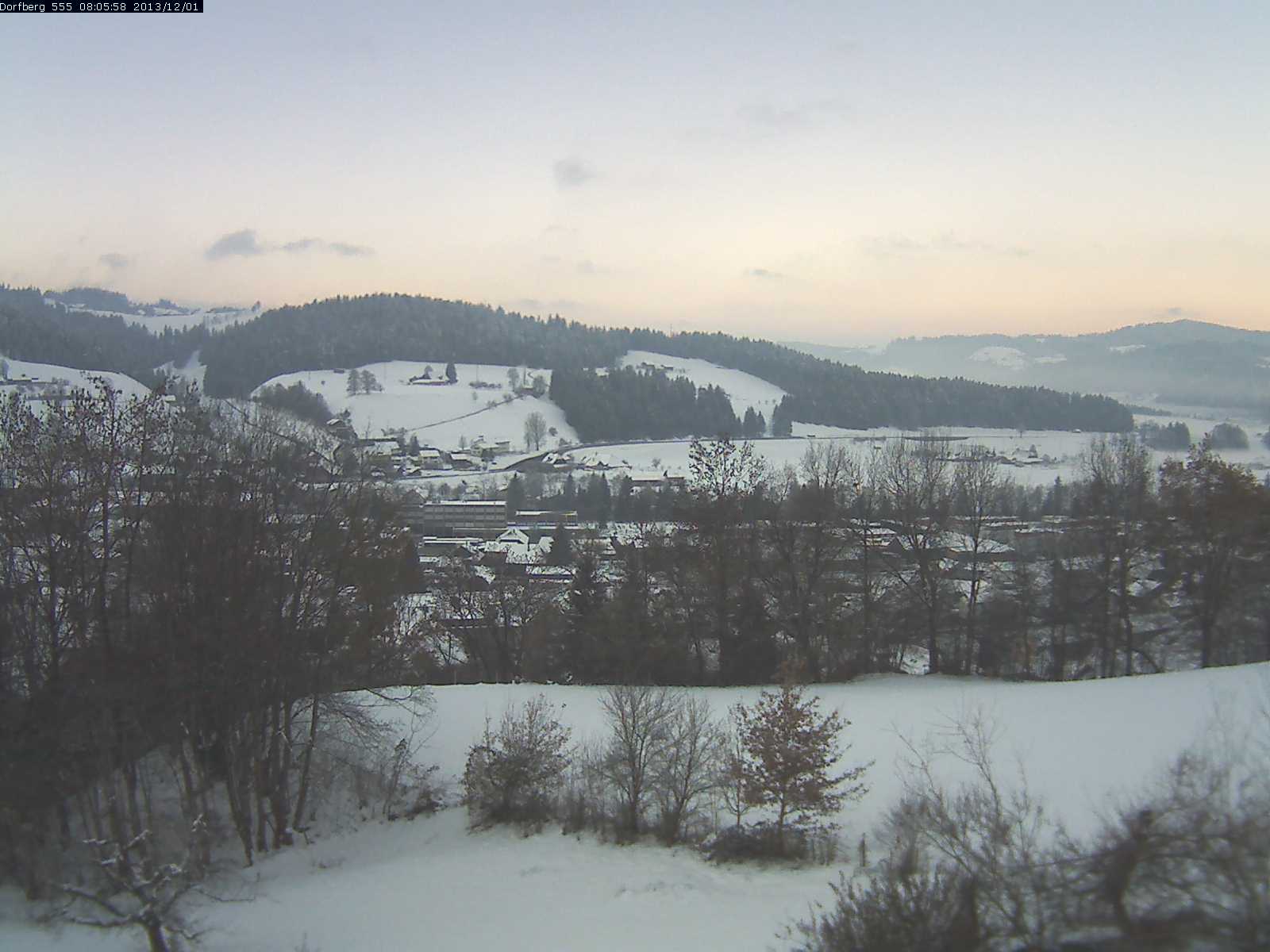 Webcam-Bild: Aussicht vom Dorfberg in Langnau 20131201-080600