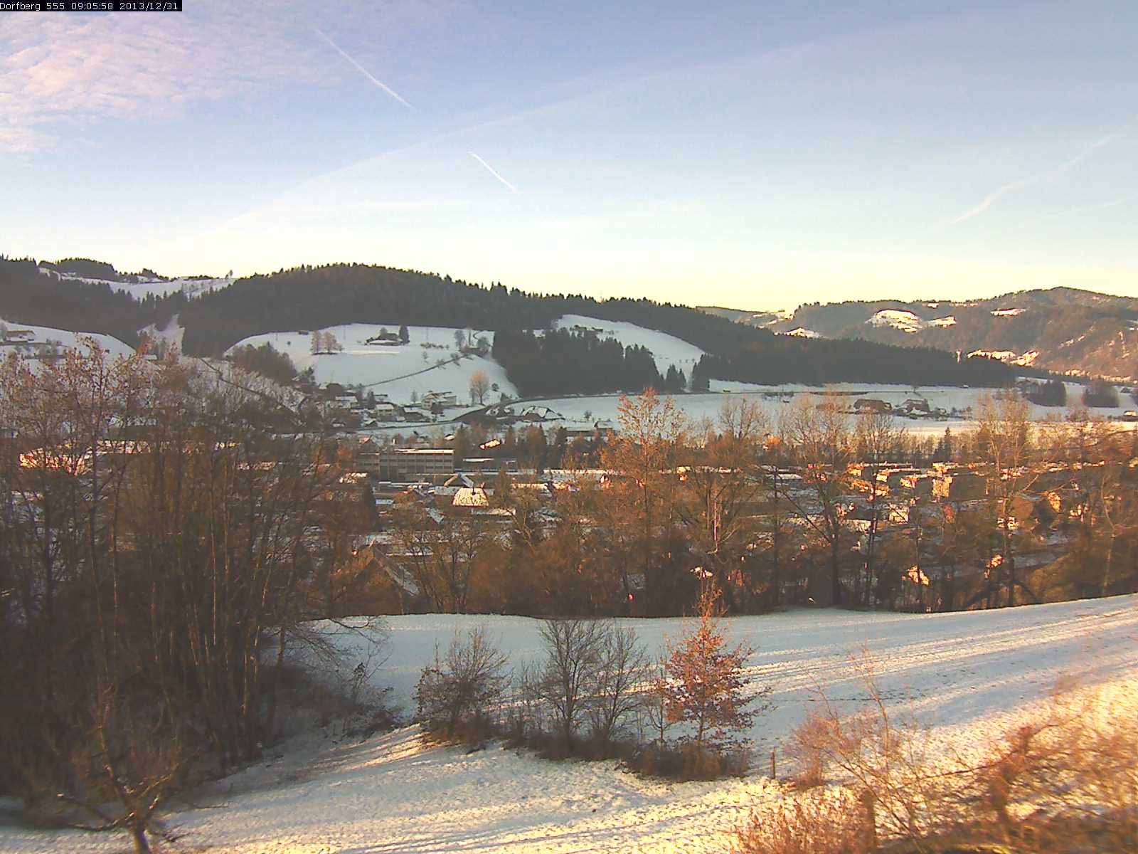 Webcam-Bild: Aussicht vom Dorfberg in Langnau 20131231-090600