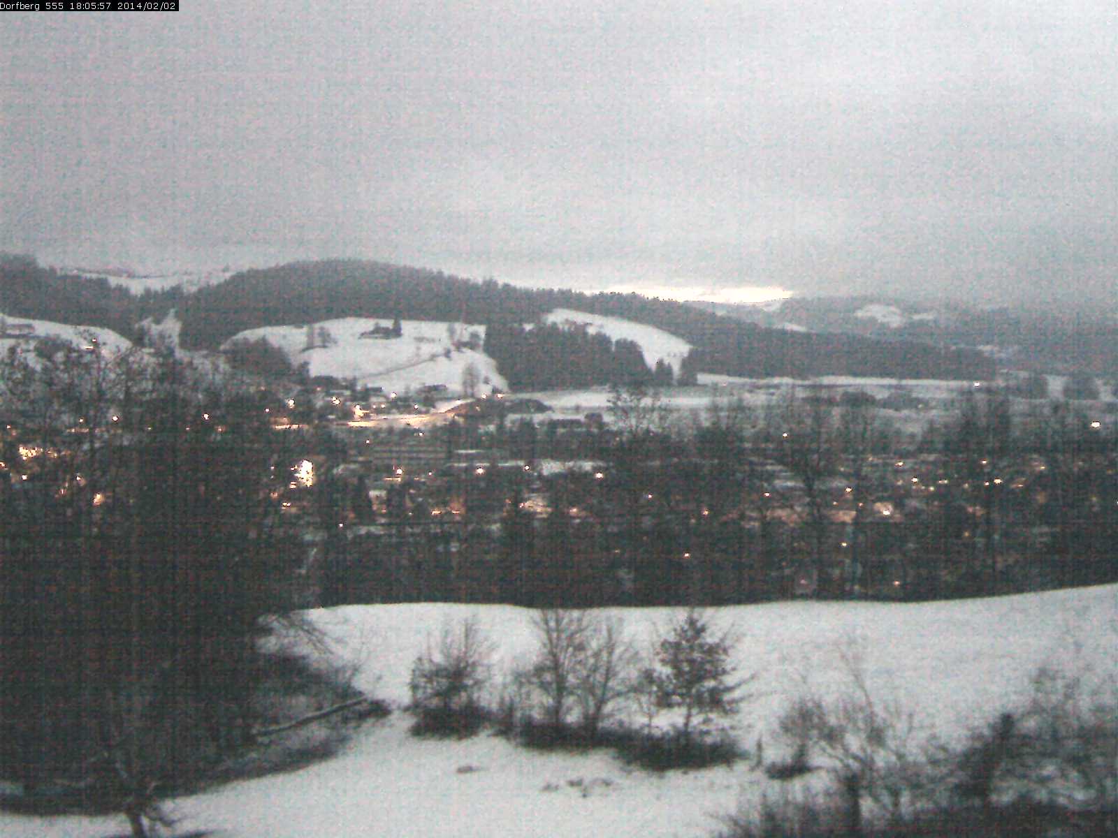 Webcam-Bild: Aussicht vom Dorfberg in Langnau 20140202-180600