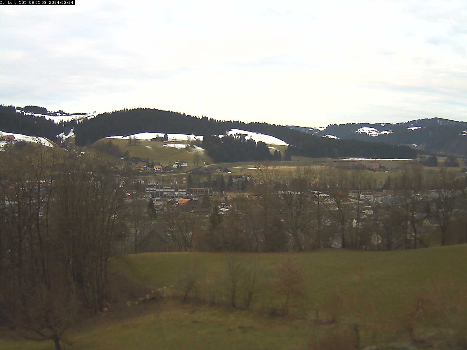 Webcam-Bild: Aussicht vom Dorfberg in Langnau 20140214-080600